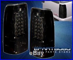 New! 03-06 Chevy Silverado 1500/2500 Hd Led Tail Lights Rear Lamps All Smoked
