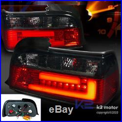 New 3D Light Bar 92-98 BMW 3-Series 2Dr E36 Red/Smoke Lens LED Tail Lights