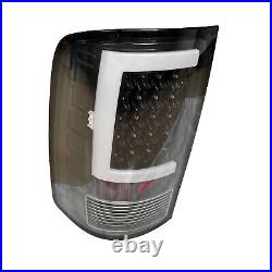 New For 07-13 GMC Sierra 1500 07-14 2500HD 3500HD Black LED Tail Lights Lamps