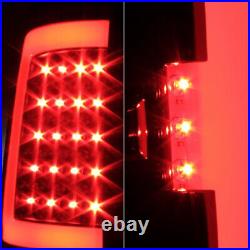 New For 07-13 GMC Sierra 1500 07-14 2500HD 3500HD Black LED Tail Lights Lamps