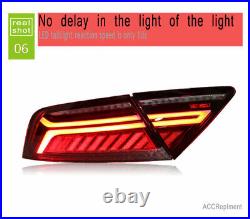 New For Audi A7 LED Tail Lights 2012-2018 Red LED Rear Lamps Dynamic