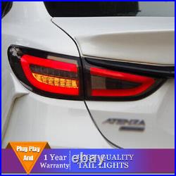 New LED Tail Lights Assembly For Mazda 6 Atenza 2014-2017 Smoke LED Rear lights