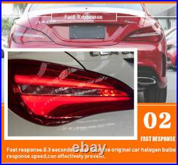New LED Tail Lights Assembly For Mercedes-Benz CLA 2014-2016 Red LED Rear lights