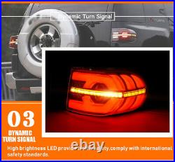 New LED Tail Lights Assembly For Toyota FJ Cruiser 2005-2017 Red LED Rear lights