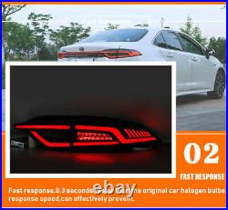 New LED Tail Lights Assembly For Toyota US Corolla 2020-2021 Red LED Rear lights