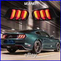 New LED Tail Lights For Ford Mustang 2015-2019 Smoked LED Rear Lights Assembly