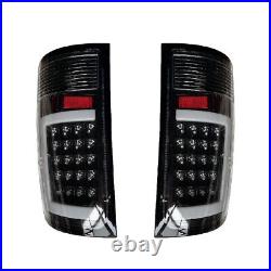 New LED Tail Lights Lamps for 07-13 GMC Sierra 1500 07-14 2500HD 3500HD Black