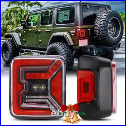 New Pair LED Tail Lights For Jeep Wrangler JL JLU 2018-2024 Sport Rubicon Sahara
