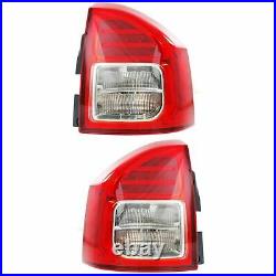 New Set Of 2 Fits 2011-2013 Jeep Compass Left & Right LED Tail Lamp Assembly