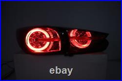 New Smoke LED Tail lights Pair for MAZDA 3 5 doors Hatch Wagon2013-2018