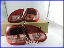 New Style Led Tail Lights Lamps RED /CLEAR For 2003 2004 05 2007 Toyota Corolla