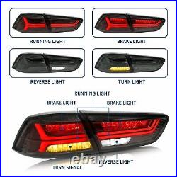 New Updated Smoked LED Tail Lights For 2008-2017 Mitsubishi Lancer EVO Rear Lamp