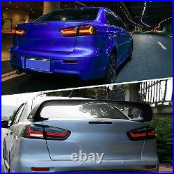 New Updated Smoked LED Tail Lights For 2008-2017 Mitsubishi Lancer EVO Rear Lamp