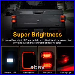 Newest LED Tail Light For Jeep Gladiator JT 2020-2024 Brake Turn Signal Reverse