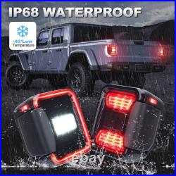 Newest LED Tail Light For Jeep Gladiator JT 2020-2024 Brake Turn Signal Reverse