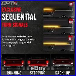 OPT7 60 TRIPLE LED Truck Tailgate Bar Amber Sequential Turn Signal Backup Light