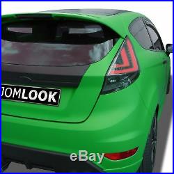 Original LED Lightbar Back Rear Tail Lights Black Smoke Set for ford Fiesta MK7