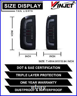 PAIR LED Tail Lights For 2015-2022 GMC Canyon Pickup Black Smoke Brake Lamps