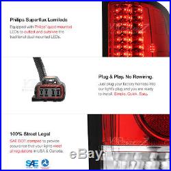 PREMIUM 2007-2013 GMC Sierra 1500 2500HD 3500HD Factory RED LED Tail Lights