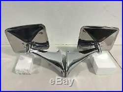 Pair 1970-1972 Chevrolet GMC Pickup Truck Side Rear View Mirrors LED Turn Signal