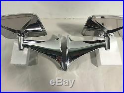 Pair 1970-1972 Chevrolet GMC Pickup Truck Side Rear View Mirrors LED Turn Signal