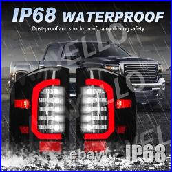 Pair 2007-2013 For Chevy Silverado 1500 2500 HD WT LT LTZ Smoked LED Tail Lights