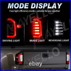 Pair 2007-2013 For Chevy Silverado 1500 2500 HD WT LT LTZ Smoked LED Tail Lights