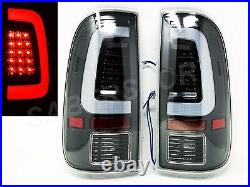 Pair Black C-Bar LED Taillights for 2008-2016 Ford F-250/350/450/550 SuperDuty