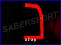 Pair Black C-Bar LED Taillights for 97-03 Ford F150 / 99-07 F250 F350 Superduty