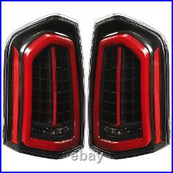 Pair Black Full LED Tail Lights Taillights For 2011 2012-2014 Chrysler 300 Sedan
