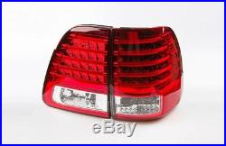 Pair Clear Red LED Tail Lamp Rear Light For Toyota Landcruiser 100 Series 00-07