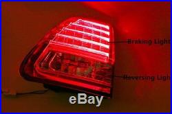 Pair Clear Red LED Tail Lamp Rear Light For Toyota Landcruiser 100 Series 00-07