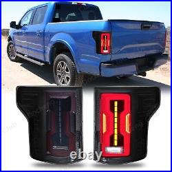 Pair For 2015 2016 2017 Ford F-150 LED Rear Tail Lights Turn Signal Brake Lamps