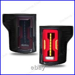 Pair For 2015 2016 2017 Ford F-150 LED Rear Tail Lights Turn Signal Brake Lamps