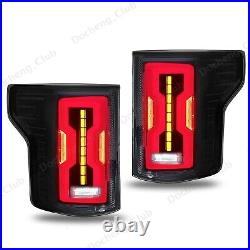 Pair For 2015 2016 2017 Ford F-150 LED Rear Tail Lights Turn Signal Brake Lamps