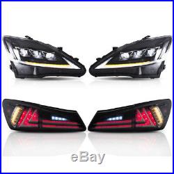 Pair For Lexus IS250 IS350 IS F 2006-2012 Headlights & Tail Lights Left & Right