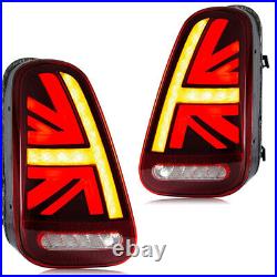 Pair LED Rear Lamps Tail lights For 2002-2006 Mini Cooper R50 R52 R53 Sequential
