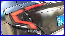 Pair LED Smoked Rear Tail Light Brake Assembly For Honda Civic Sedan 2016-2020