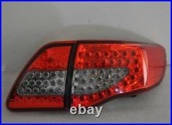 Pair LED Tail Lamps Red Smoked For Toyota Corolla ZRE152 2007-2010 Rear Lights