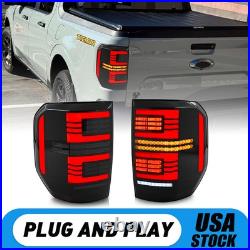 Pair LED Tail Light Brake Lamps For Ford Maverick 2022+ Sequential Turn Signal