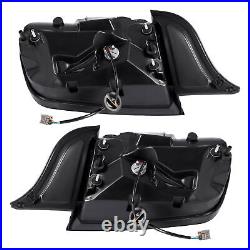 Pair LED Tail Lights Assembly Turn Signal Smoke For Ford Mustang 2015-2023