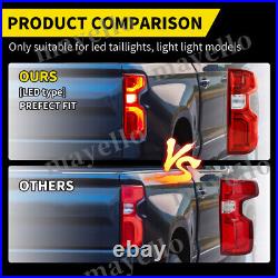 Pair LED Tail Lights Brake Lamps LH+RH For 2019-2023 Chevy Silverado 1500 2500