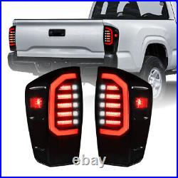 Pair LED Tail Lights DRL Rear Brake Reverrse Lamps For Toyota Tacoma 2016-2022