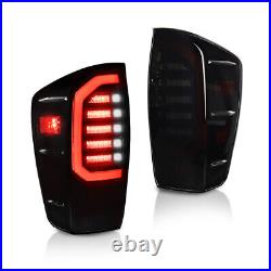 Pair LED Tail Lights DRL Rear Brake Reverrse Lamps For Toyota Tacoma 2016-2022