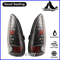 Pair LED Tail Lights For 1998-2003 Dodge Durango 96-00 Caravan Rear Brake Lamps