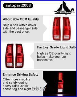 Pair LED Tail Lights For 1999-2006 Chevy Silverado 1500 2500 3500 GMC Sierra L&R