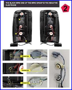 Pair LED Tail Lights For 2000-2006 Chevy Tahoe Suburban GMC Yukon Brake Lamps