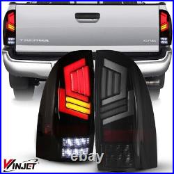 Pair LED Tail Lights For 2005-2015 Toyota Tacoma Sequential Turn Signal Lamps