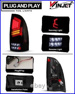 Pair LED Tail Lights For 2005-2015 Toyota Tacoma Sequential Turn Signal Lamps