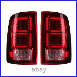 Pair LED Tail Lights For 2009-2018 Dodge Ram 1500 2500HD 3500HD Brake Lamps L+R